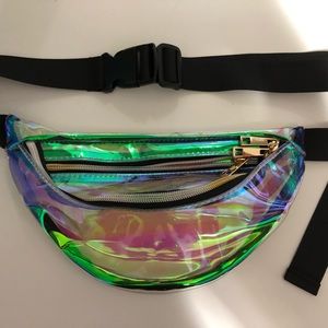 See-through holographic belt bag/ Fannypack